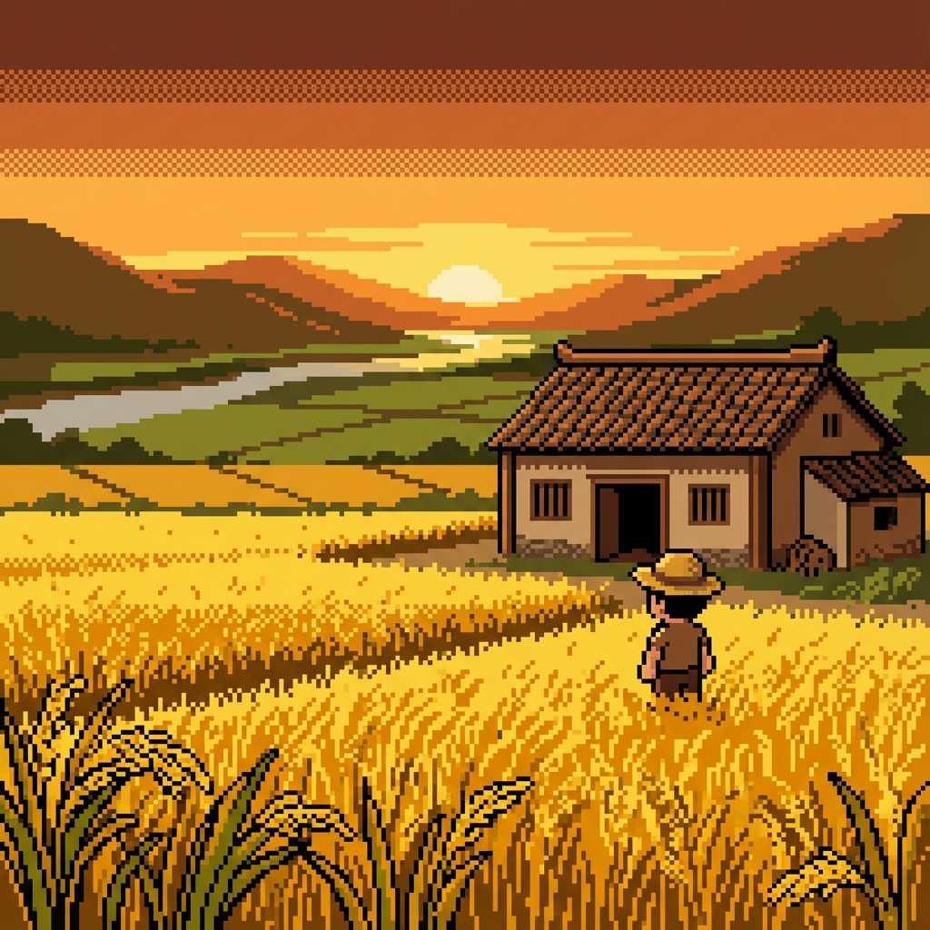 从乡村出发的像素场景