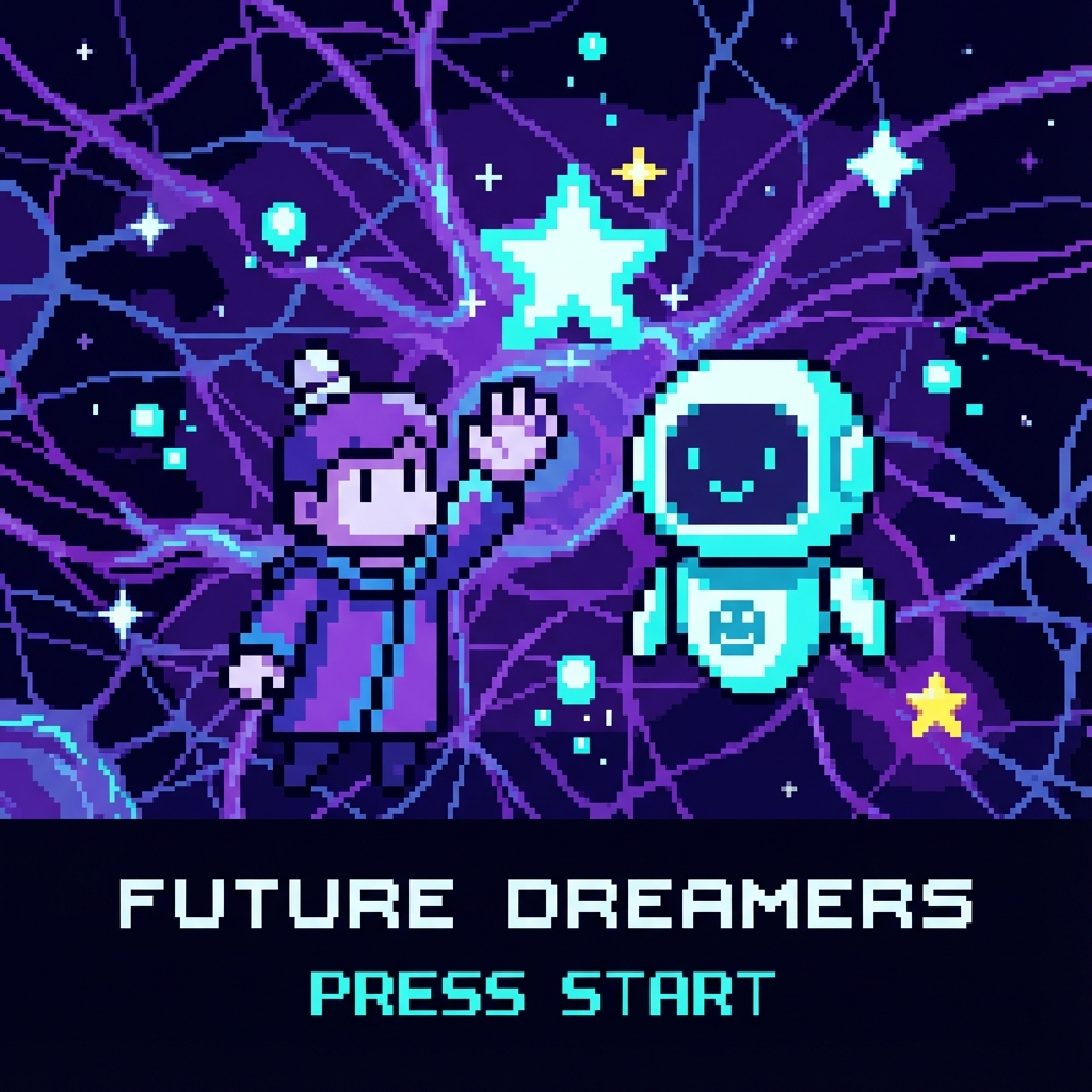 AI 创作阶段的像素场景